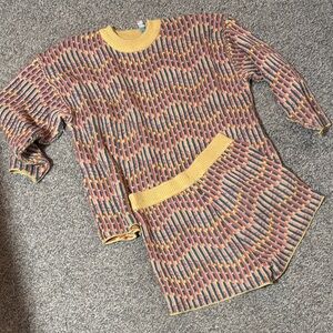 Free People Multicolor Striped Sweater Dress